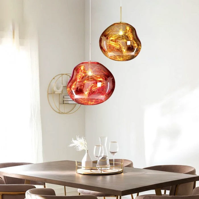Reflective modern LED pendant lamps