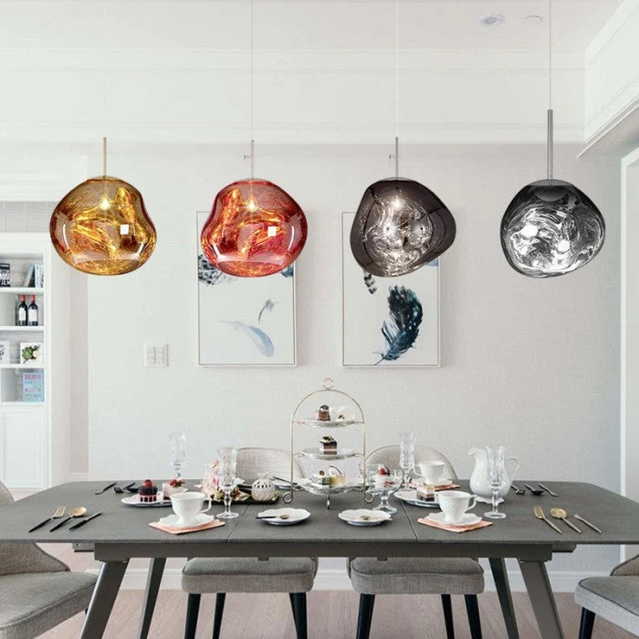 Reflective modern LED pendant lamps