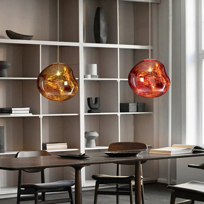 Reflective modern LED pendant lamps