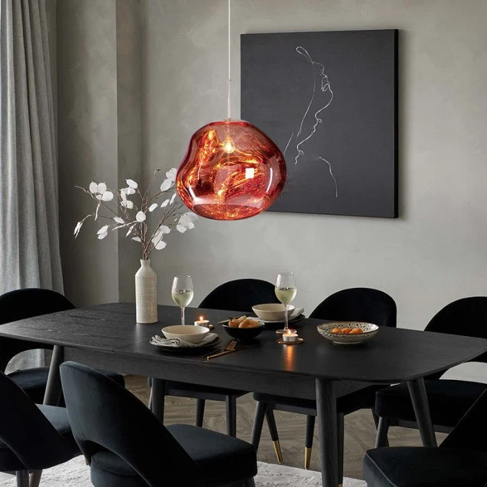 Reflective modern LED pendant lamps