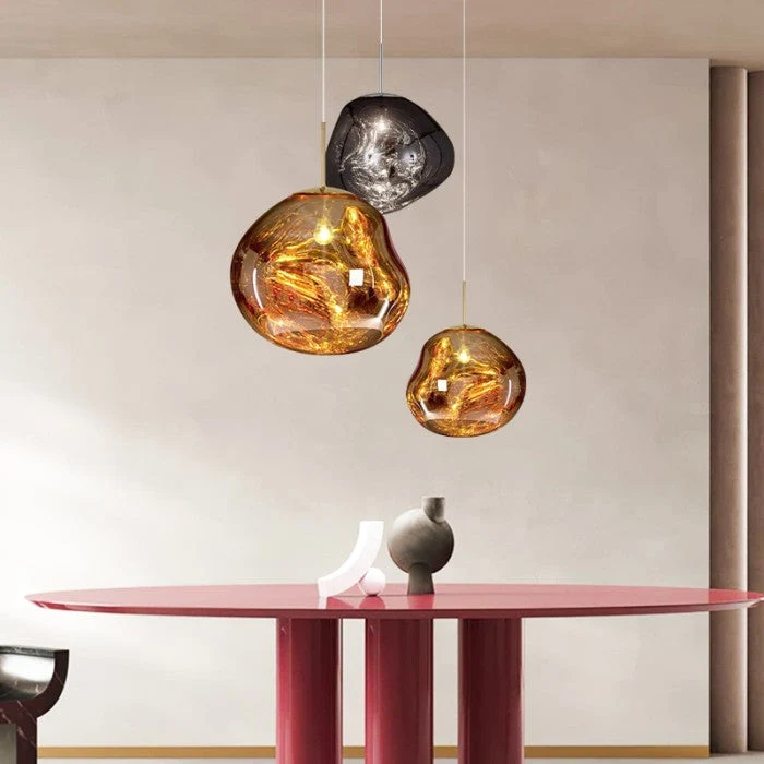 Reflective modern LED pendant lamps