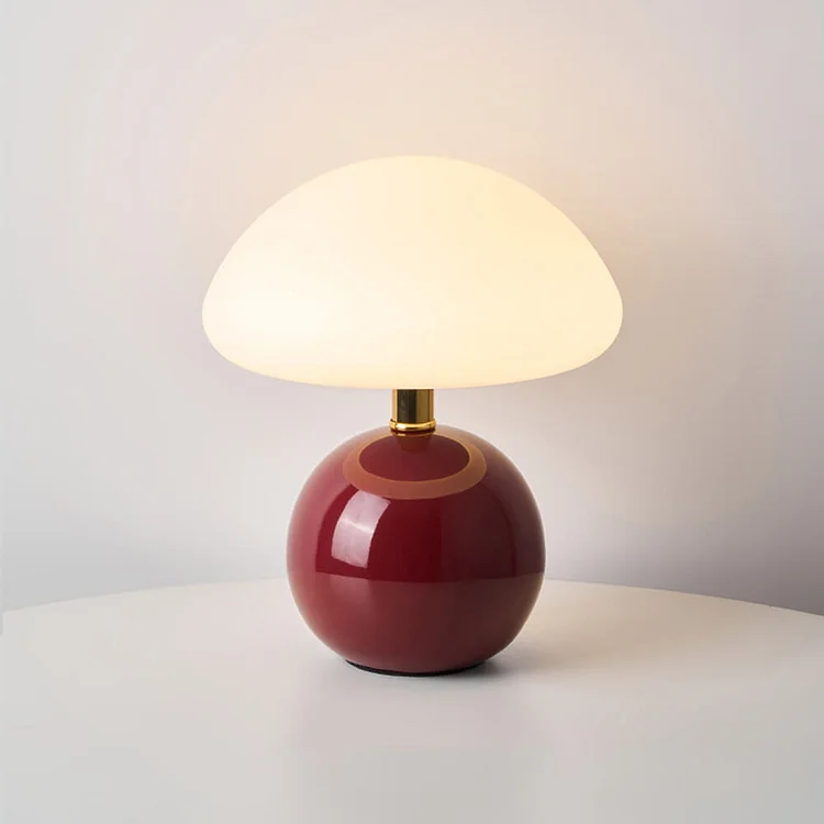 Elegant minimalist retro mushroom table lamp