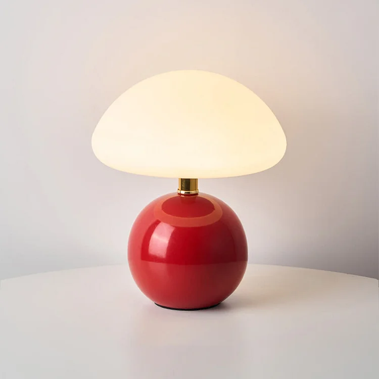 Elegant minimalist retro mushroom table lamp