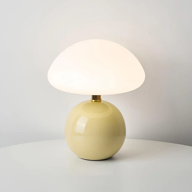 Elegant minimalist retro mushroom table lamp