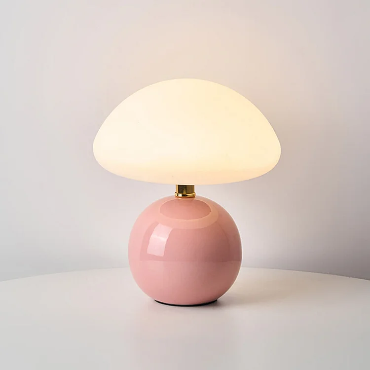 Elegant minimalist retro mushroom table lamp