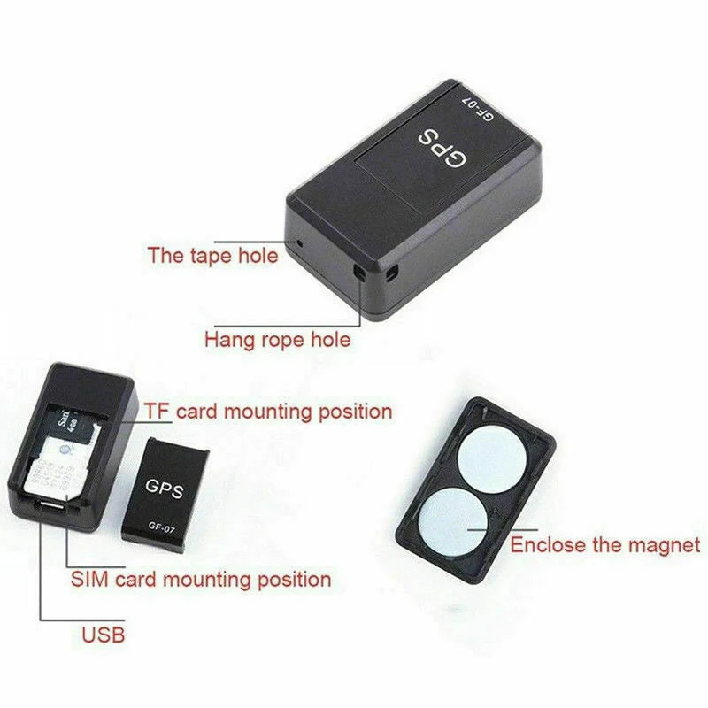 Traceur GPS Mini - Appareil Magnétique Portable Compact