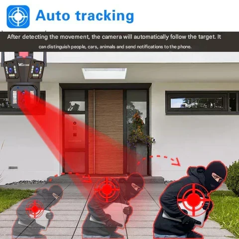 Caméra Sécurité Sans Fil 10K - Zoom x20 - DualGuard Ultra 10K