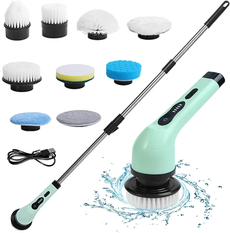 Brosse Nettoyante Électrique 9-en-1 - Puissance & Polyvalence