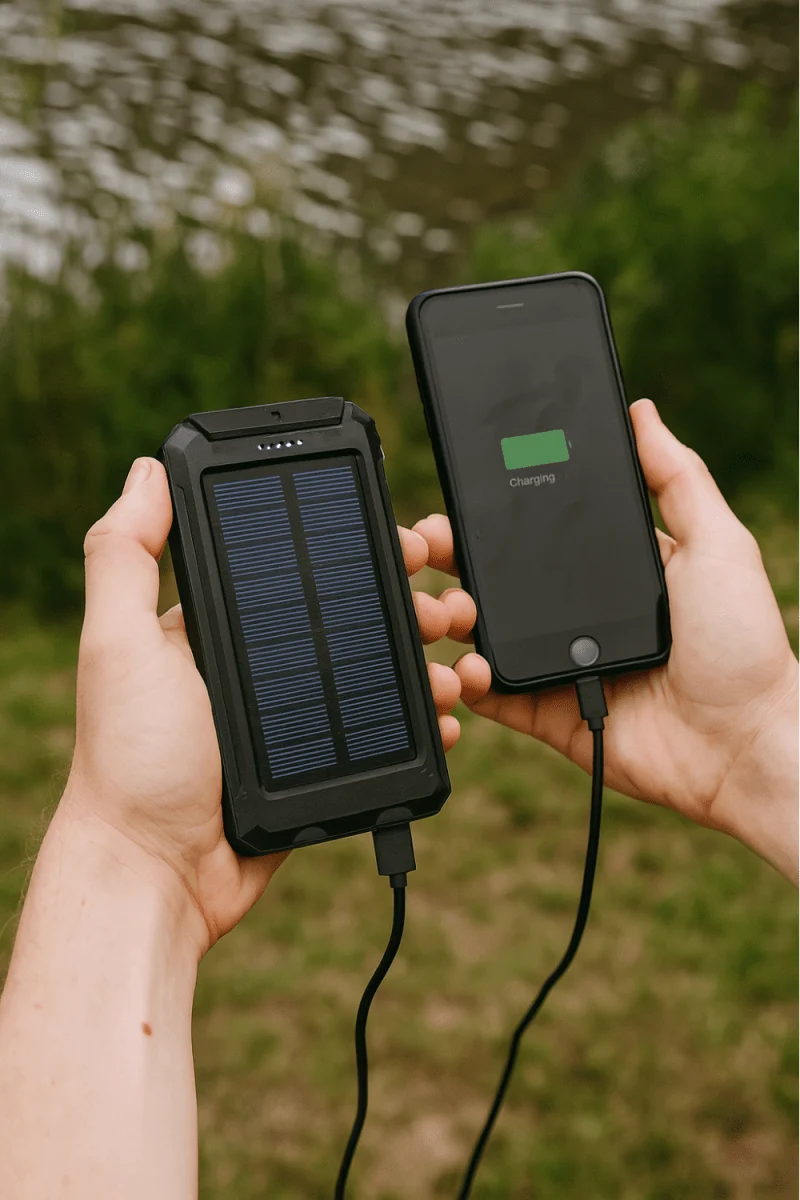 Batterie Externe Solaire Étanche Antichoc 10 000 mAh | Recharge Solaire