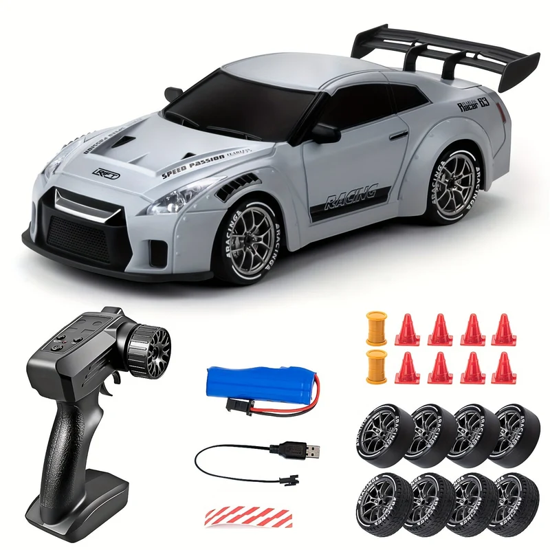 Voiture RC Drift 4WD - Lumières LED & Batterie Rechargeable