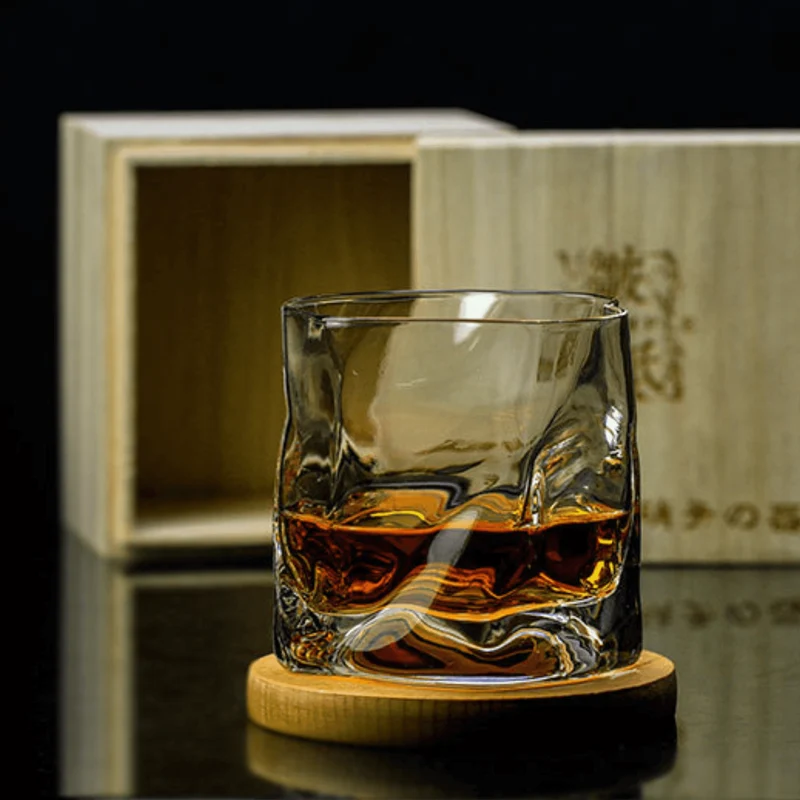 Verre à Whisky Japonais - Design Froissé Unique