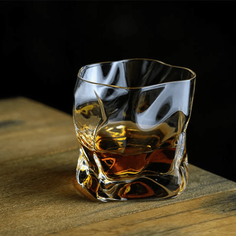 Verre à Whisky Japonais - Design Froissé Unique