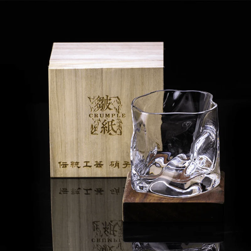Verre à Whisky Japonais - Design Froissé Unique