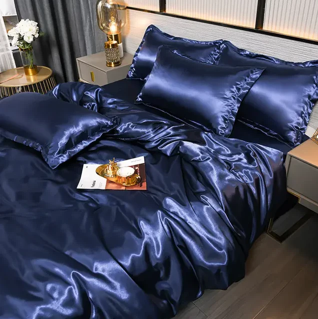 Draps en Satin Luxueux - Confort & Élégance pour la Chambre