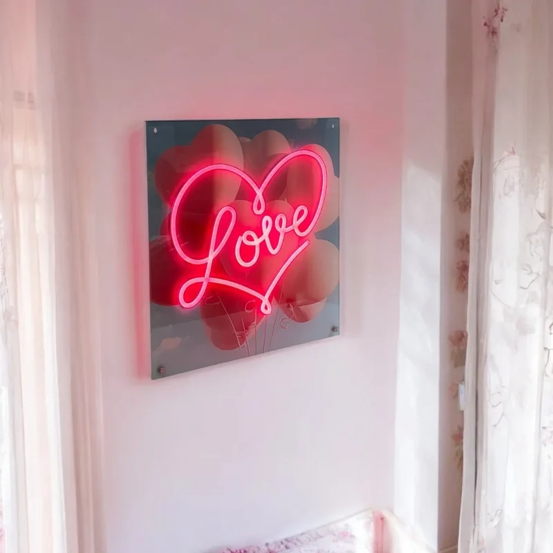 Tableau décoratif "Love" - Message in the Frame