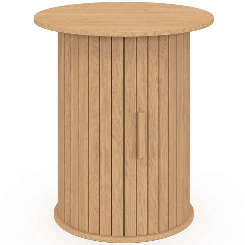 Table d'appoint Albane lattes avec rangement
