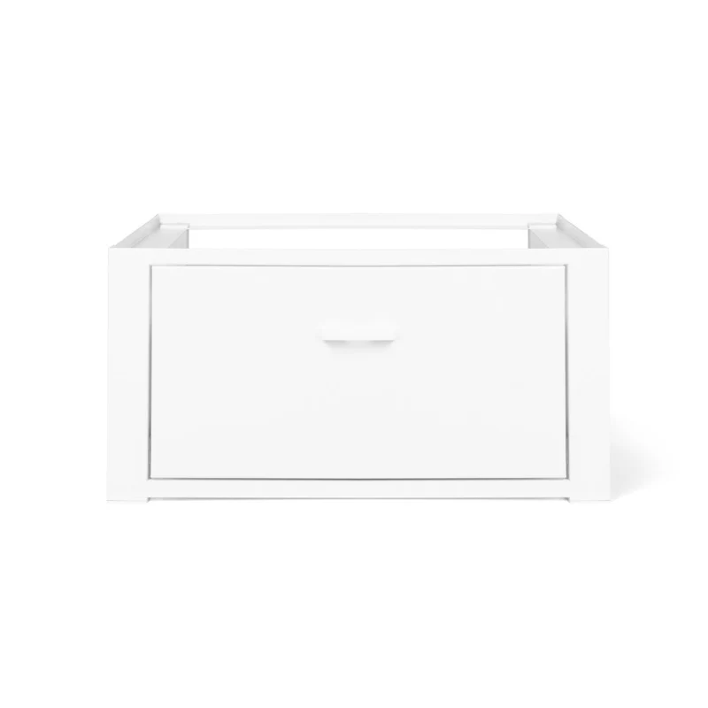 Socle spécial machine à laver blanc avec tiroir 100kg