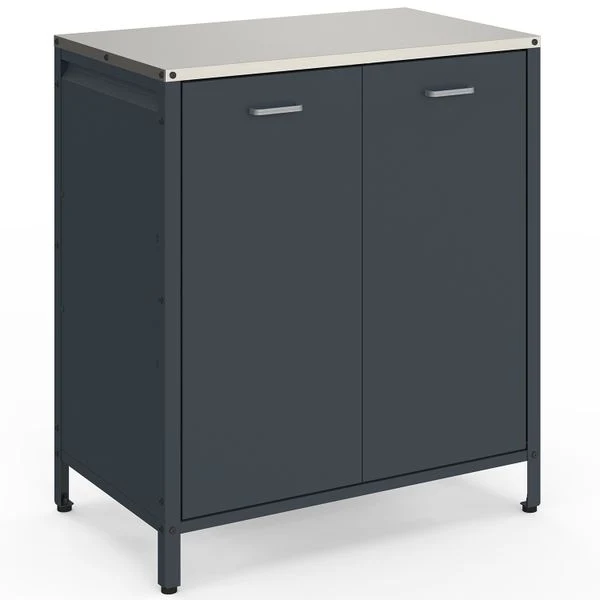 Meuble cuisine extérieure Alméria gris 2 portes
