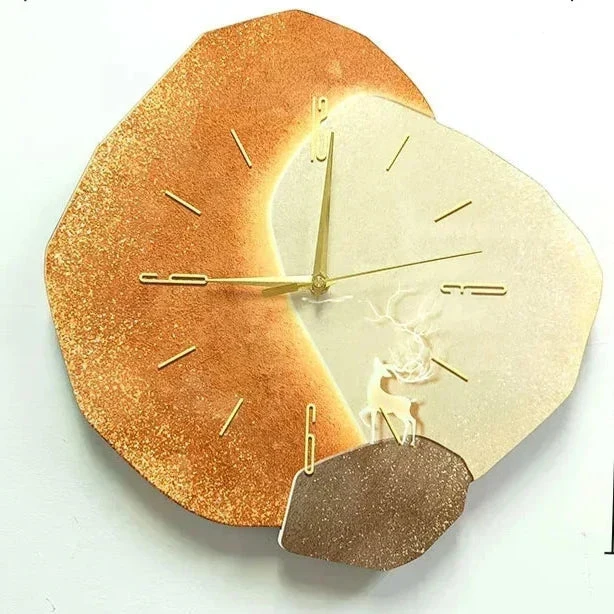 Horloge Murale Silencieuse - Bois Naturel