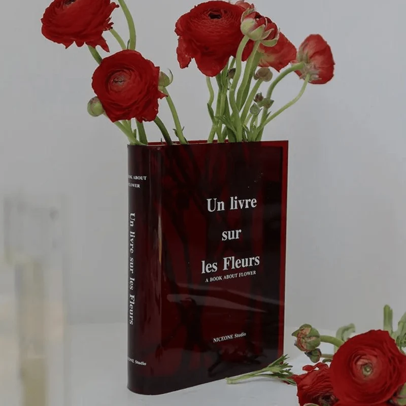 Vase Transparent - Déco Maison - Élégant & Polyvalent