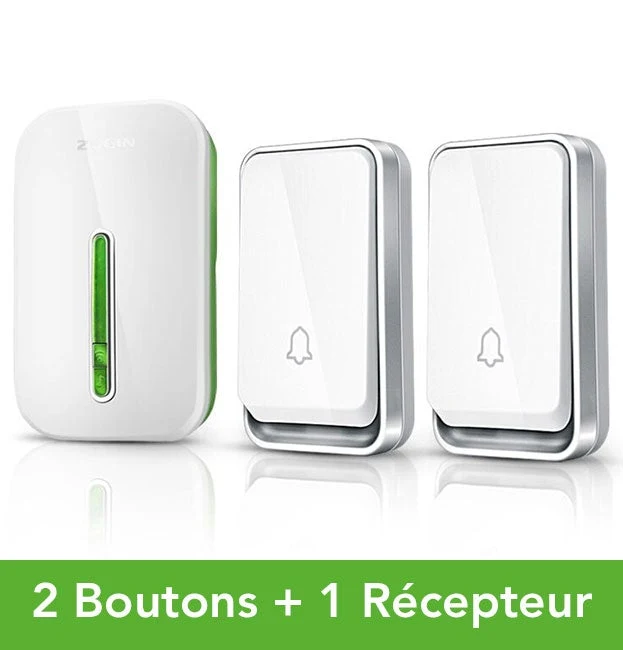 Sonnette Intelligente - Sans Fil, Sans Batterie, Imperméable