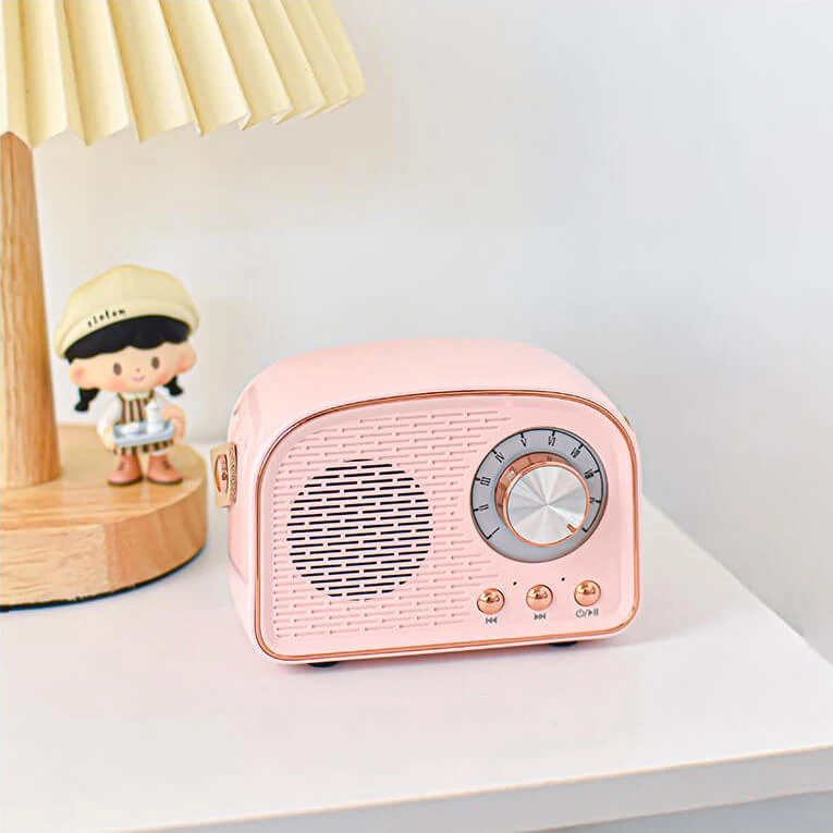 Enceinte Bluetooth Vintage - Son Retro, Radio FM