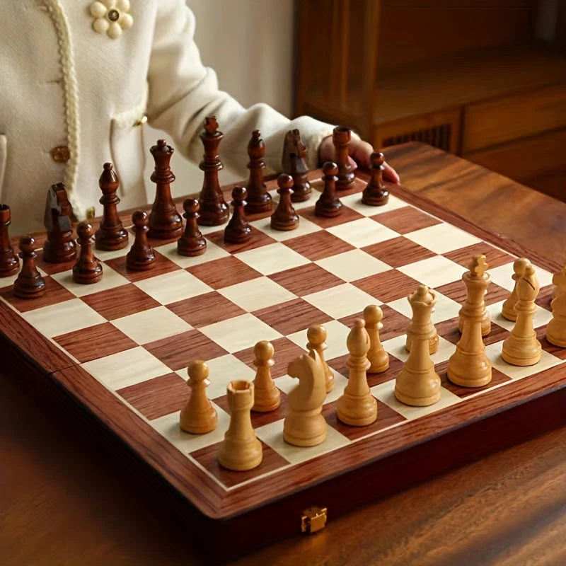 Jeu d'Échecs en Bois - Luxe, Compétitif
