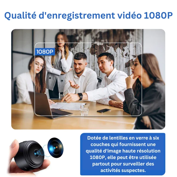 Minieye - Caméra Sécurité HD Enfant - Surveillance Discrète