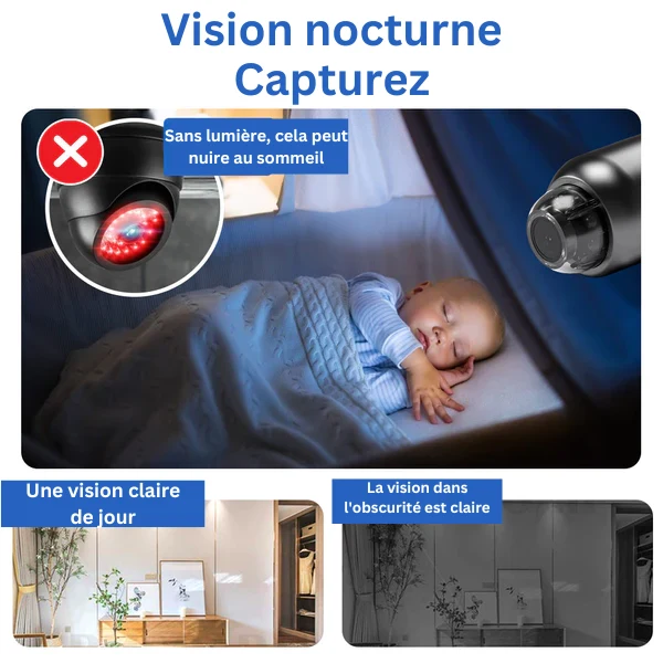 Minieye - Caméra Sécurité HD Enfant - Surveillance Discrète