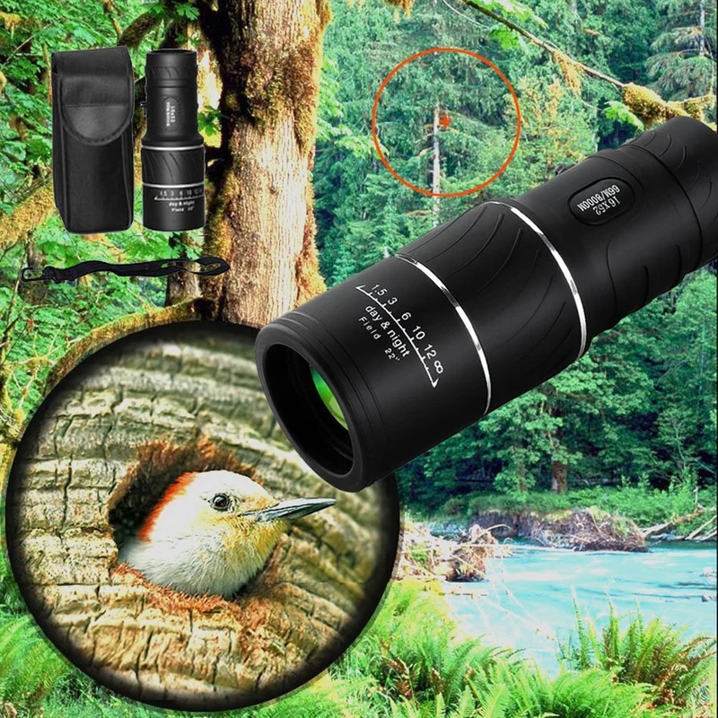 Monoculaire de Voyage 16x52 - Vision HD - Compact