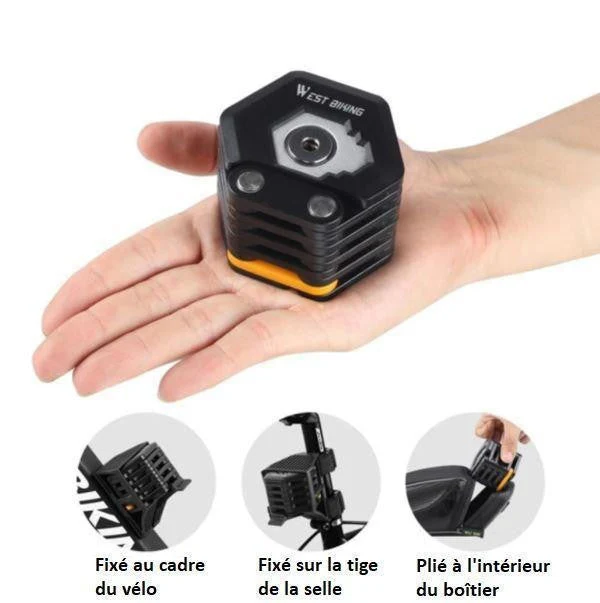 Antivol Vélo Pliable Sécurisé pour Homme et Femme