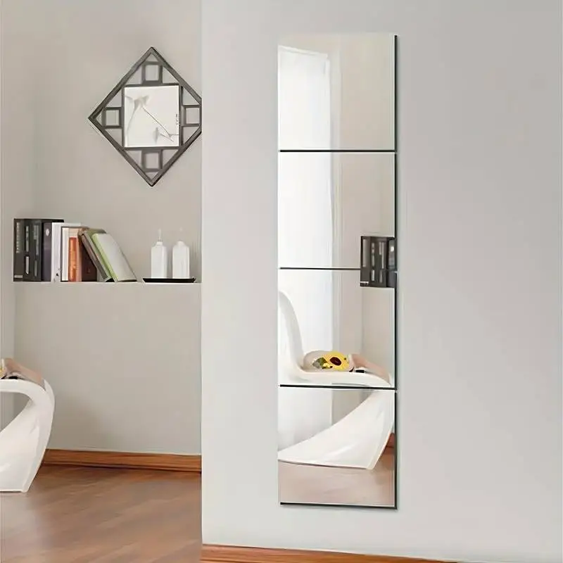 Autocollants Muraux Miroir 3D - Déco Moderne