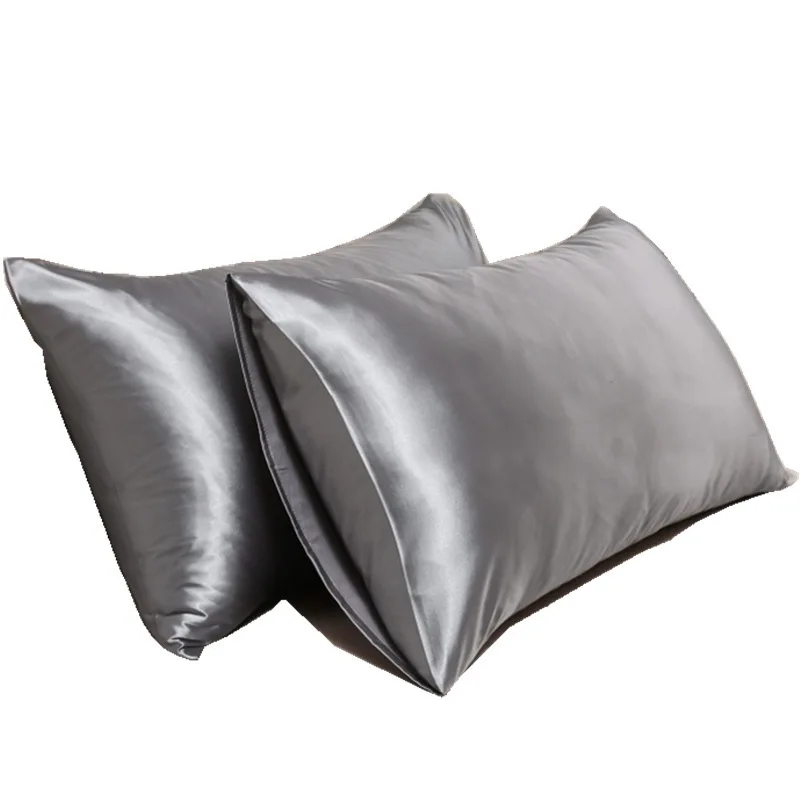 Taie d'Oreiller Effet Soie - Luxe & Confort