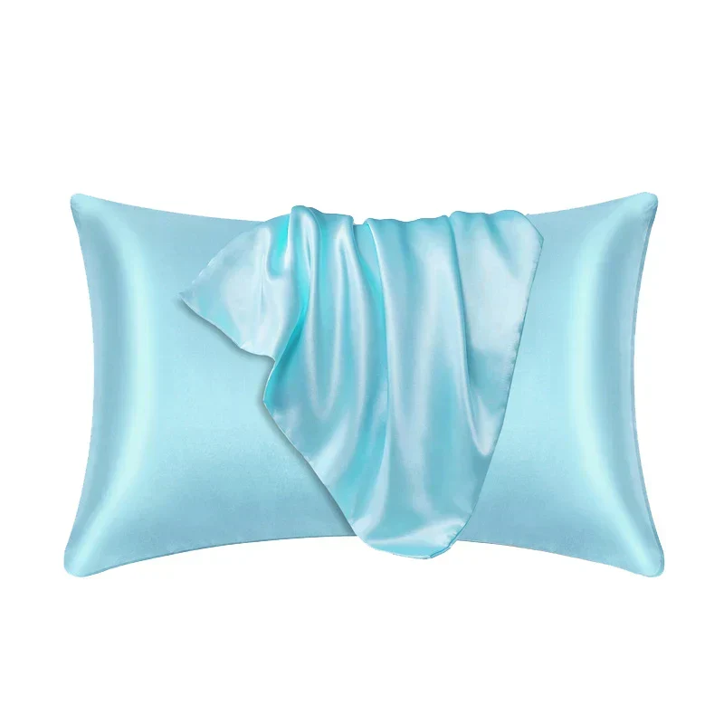 Taie d'Oreiller Effet Soie - Luxe & Confort