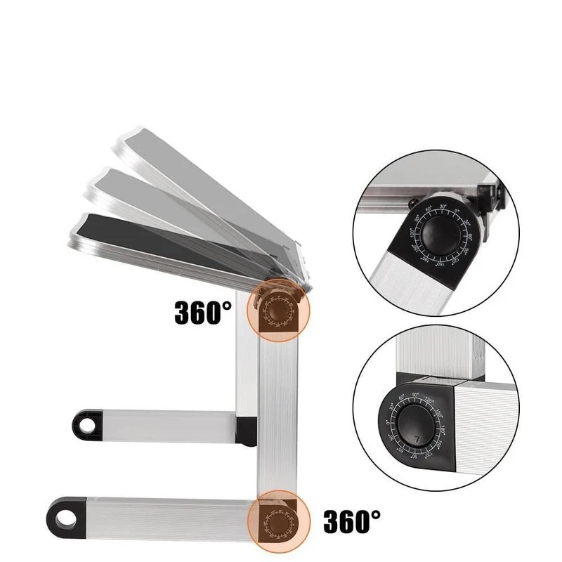 Support PC Portable Ergonomique - Réglable 360° - Confort & Santé