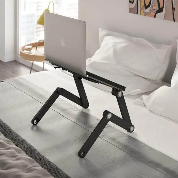 Support PC Portable Ergonomique - Réglable 360° - Confort & Santé