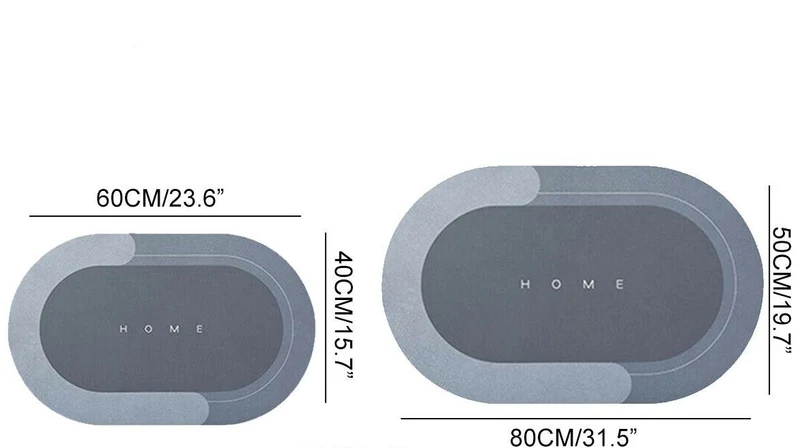 Tapis Salle de Bain - Séchage Rapide - Antidérapant