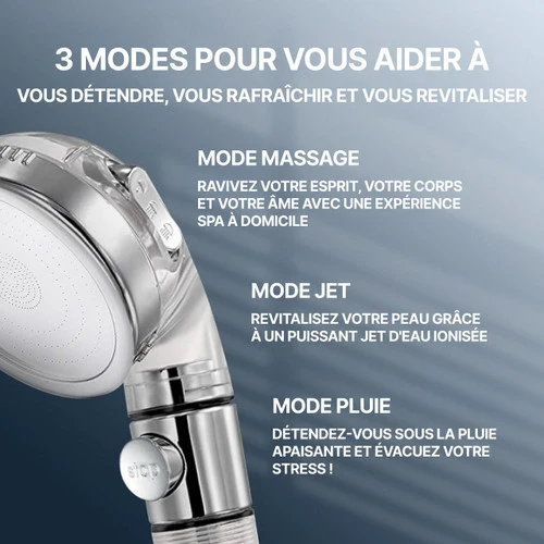 Pommeau De Douche Haute Pression Filtrant - Relaxation et Effet Bénefique
