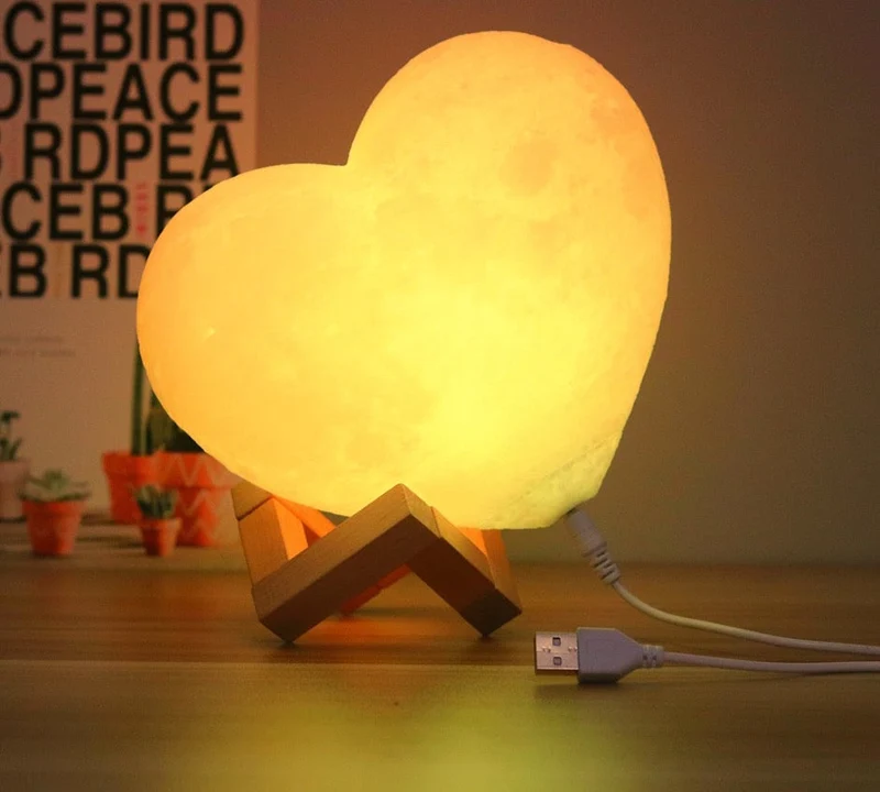 Lampe veilleuse coeur