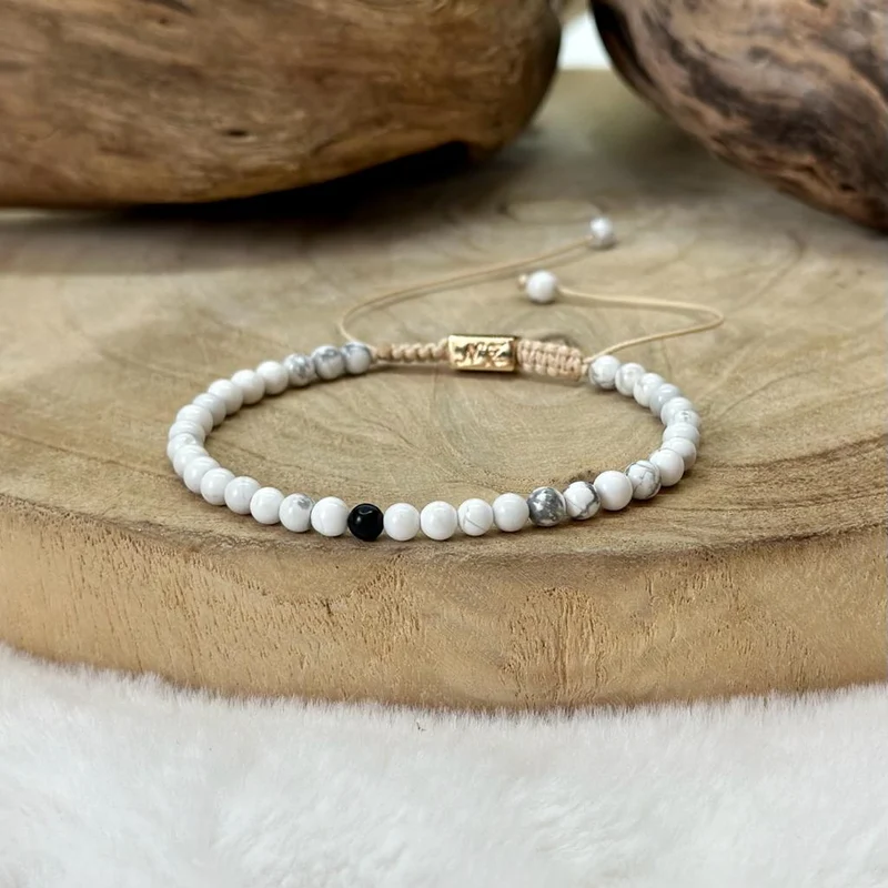Bracelet Howlite 6 mm