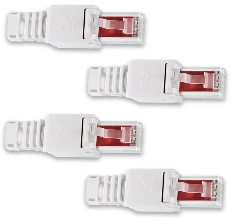 Lot de 4 fiches RJ45 sans outil Natura-Zen - Catégorie 6