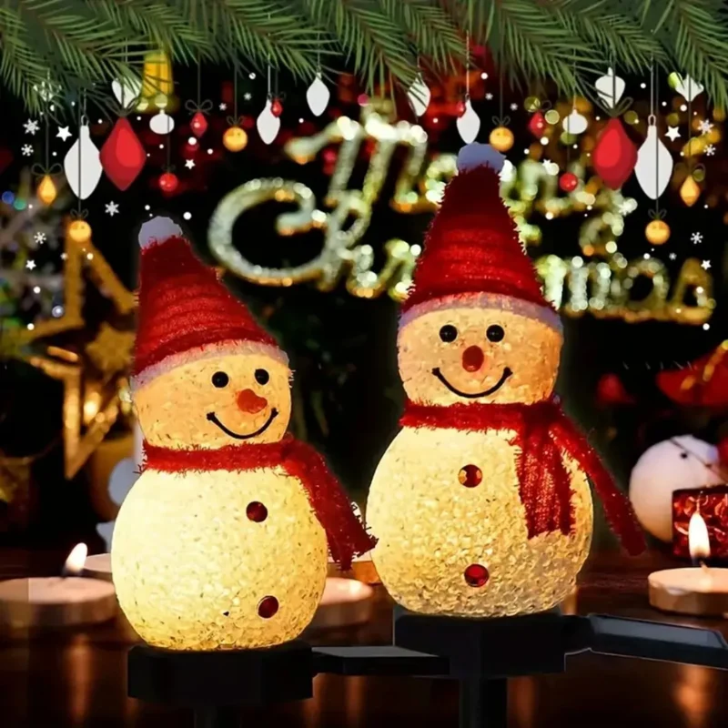 Bonhomme de Neige Lumineux Solaire