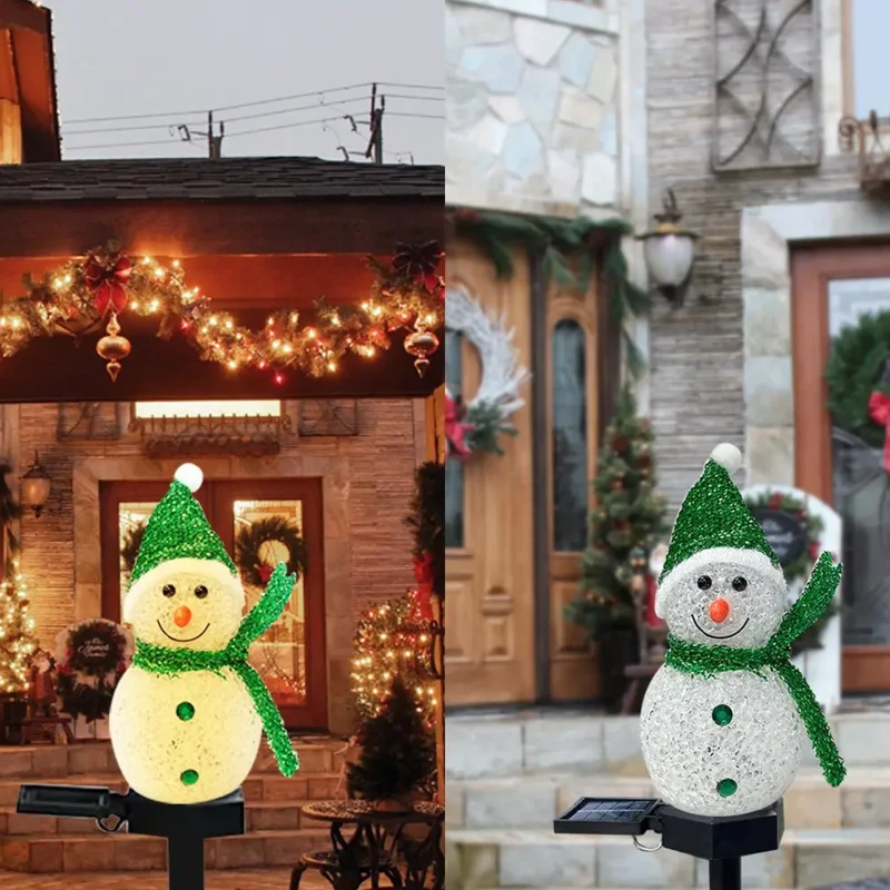 Bonhomme de Neige Lumineux Solaire