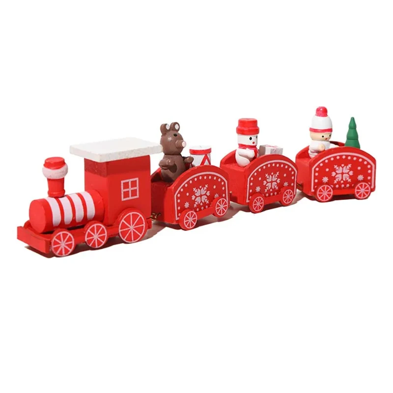 Train de Noël Miniature Coloré