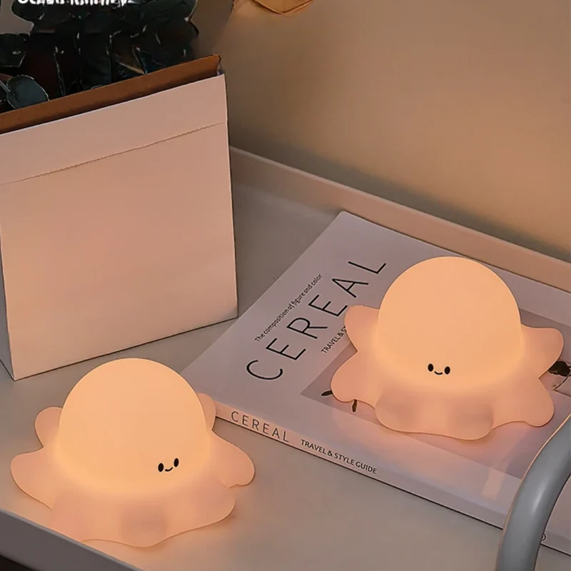 Veilleuse Pieuvre Tactile Apaisante