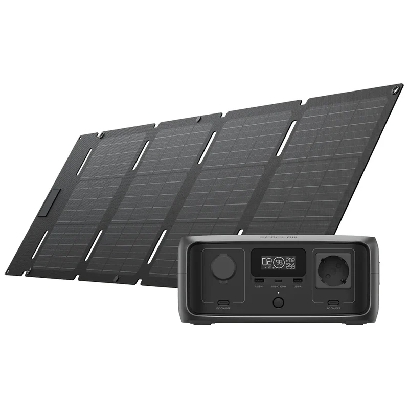 Pack EcoFlow RIVER 3 UPS + Panneau solaire pliable 45W