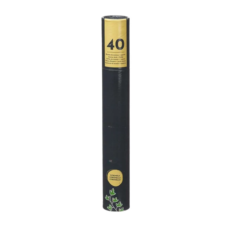 40 Barras de Incenso Citronela + Suporte