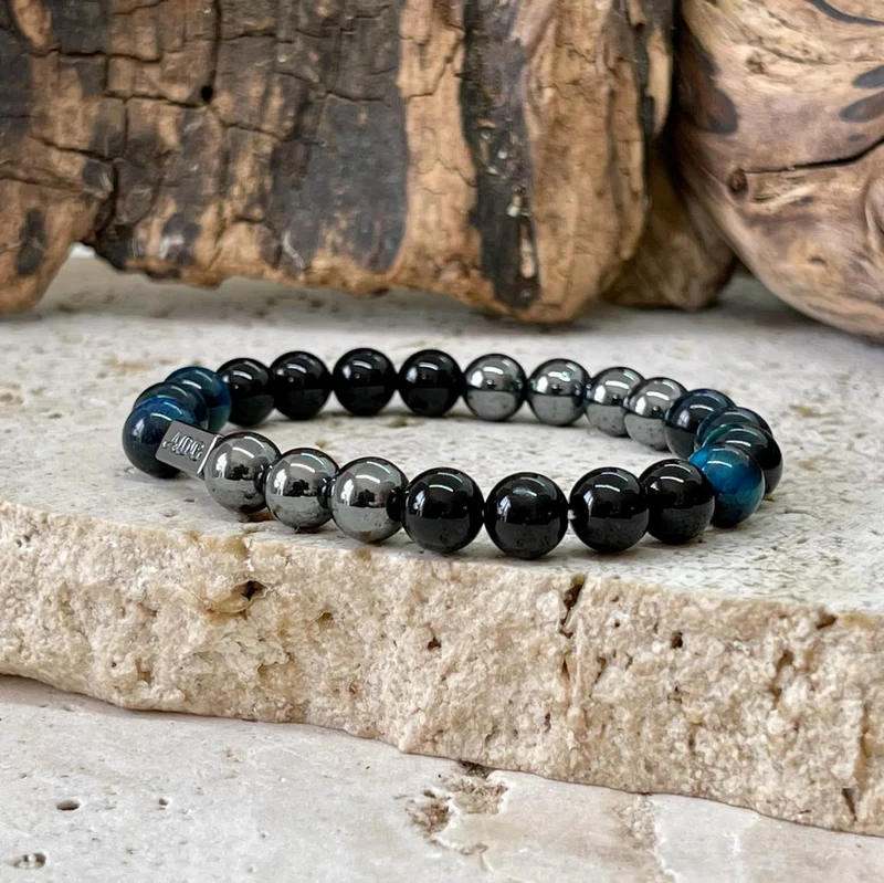 Bracelet triple protection en odt bleu