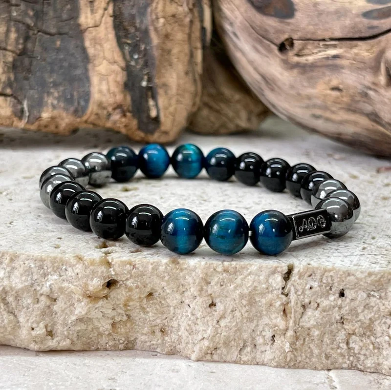 Bracelet triple protection en odt bleu