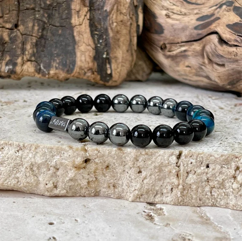 Bracelet triple protection en odt bleu
